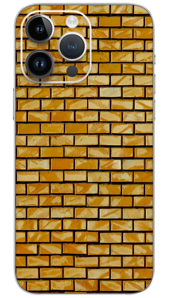 Brown brick texture pattern Mobile Skin Wrap - PATTW0001