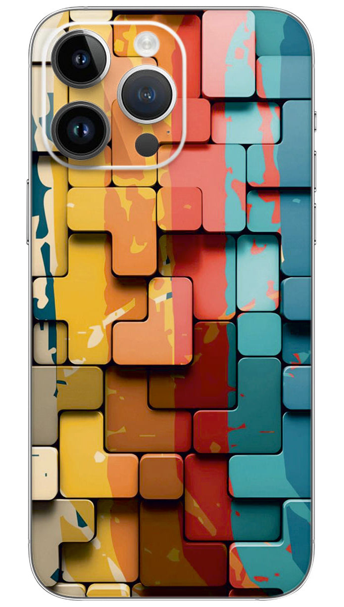 colorful poster with Mobile Skin Wrap - PATTW0010