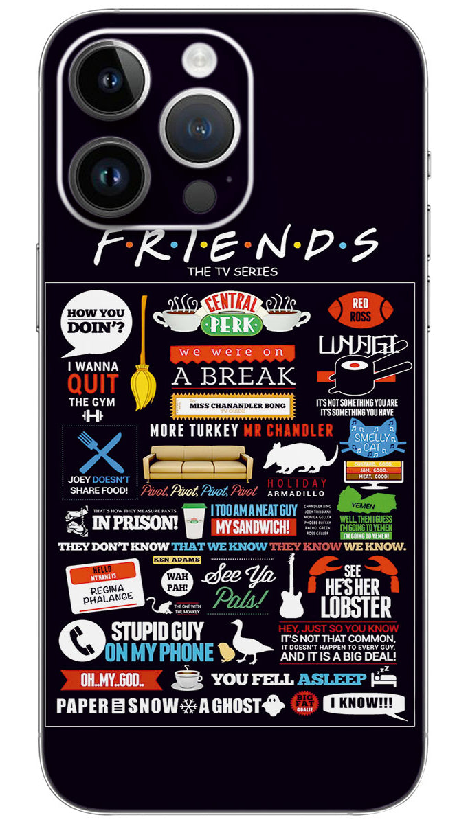 Power Friends Quotes Mobile Skin Wrap - QUOA0005
