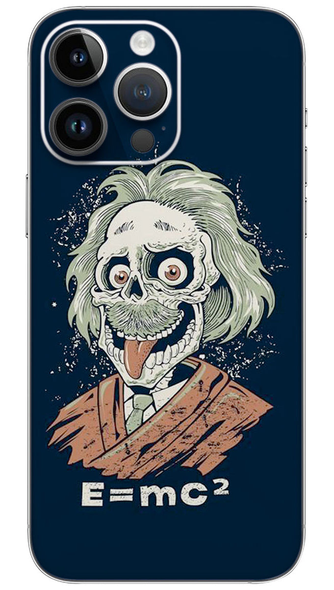 E= MC 2 Einstein quotes Mobile Skin Wrap - QUOA0006