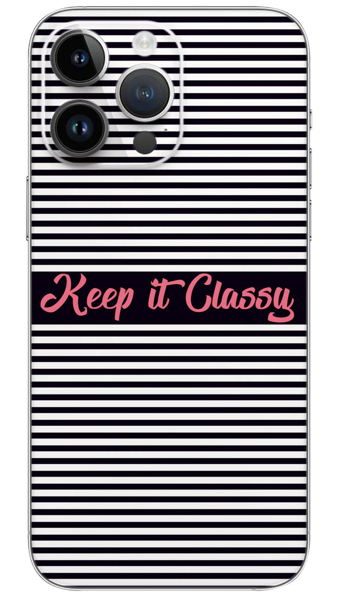 Keep it Classy quotes Mobile Skin Wrap - QUOA0022