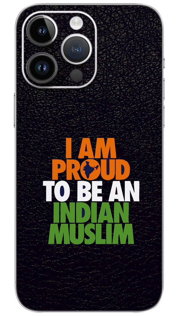 Proud Indian Muslim quotes Mobile Skin Wrap - QUOA0033