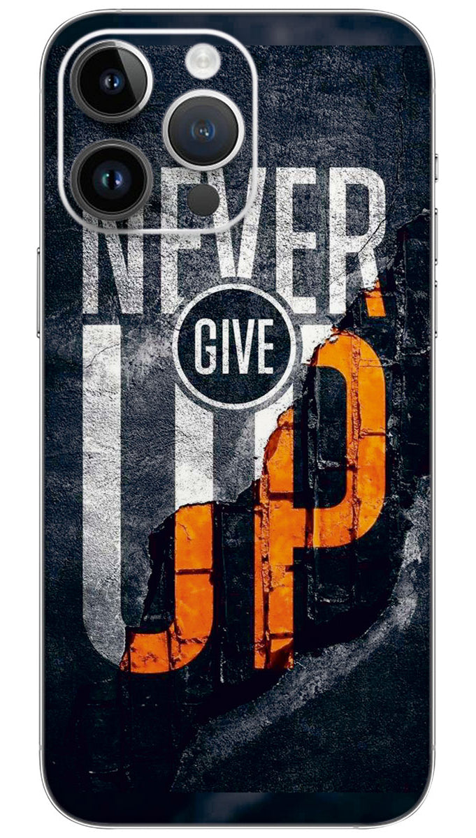 Naver give up quotes Mobile Skin Wrap - QUOA0039
