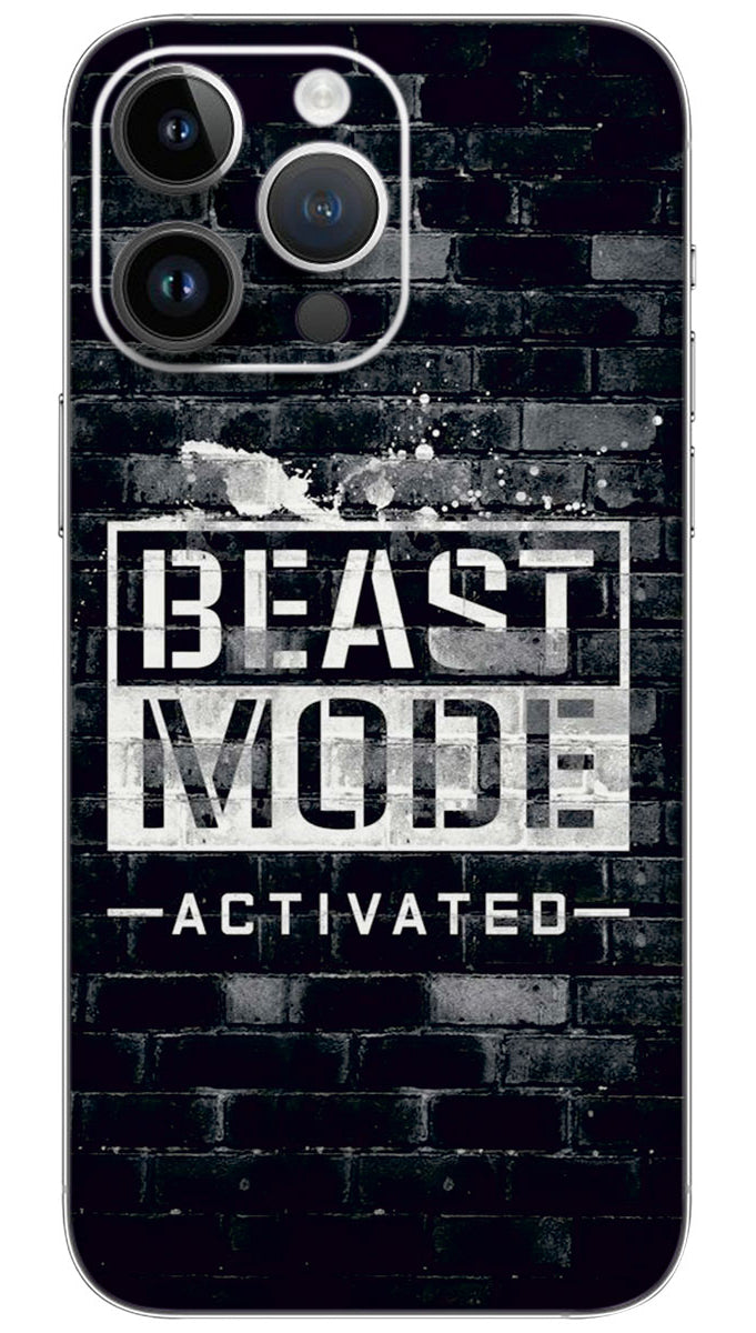 Beast mode active quotes Mobile Skin Wrap - QUOA0058