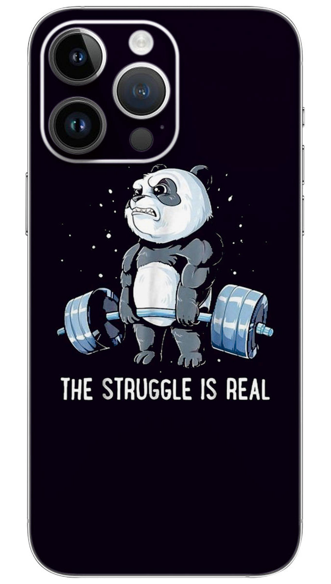 The real Panda Struggle Quotes Mobile Skin Wrap - QUOA0059
