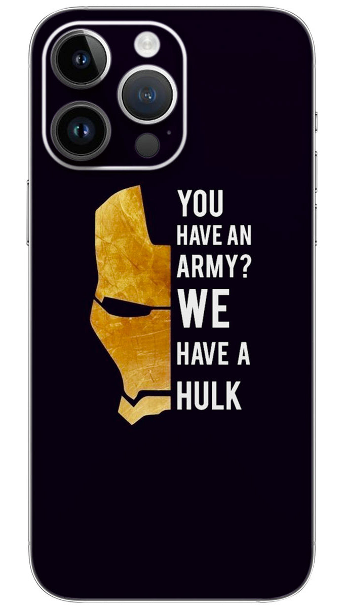 Iron man avengers quotes Mobile Skin Wrap - QUOA0062