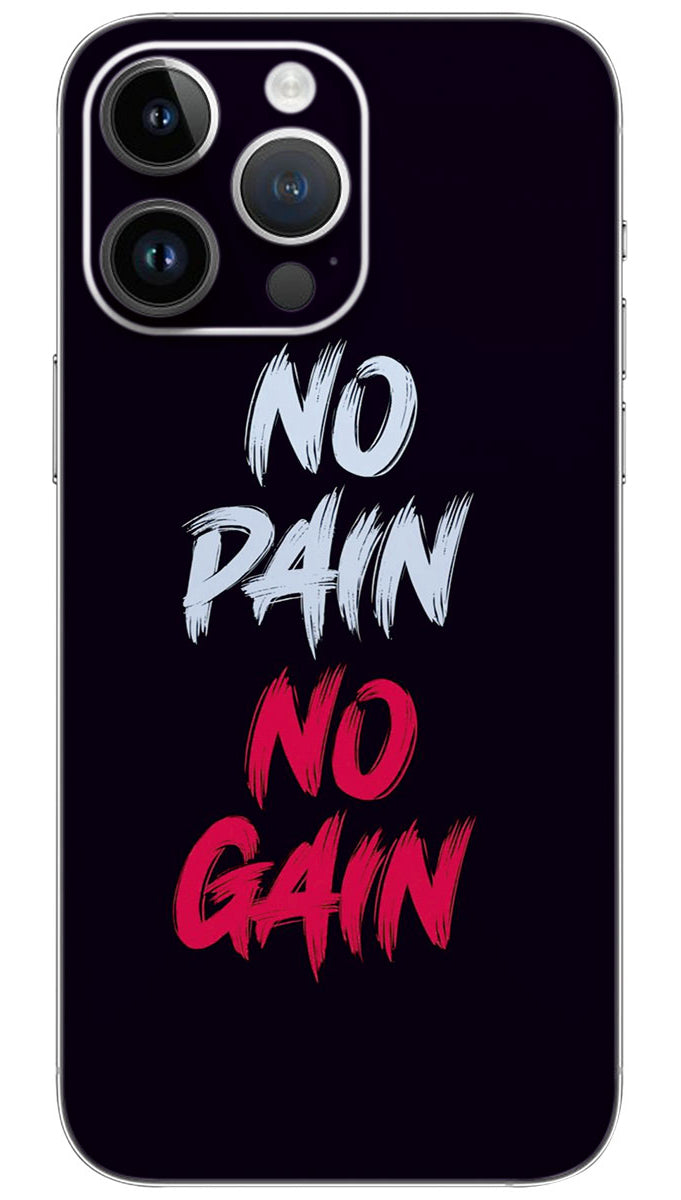 No pain No gain quotes Mobile Skin Wrap - QUOA0077