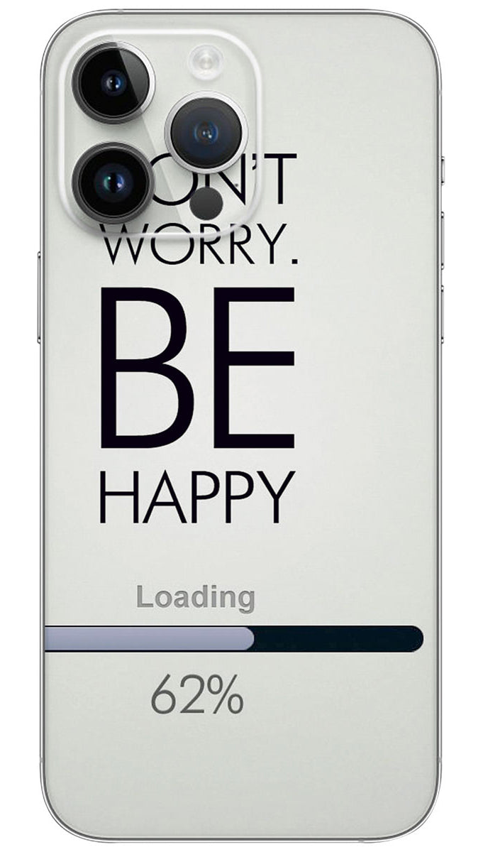 Don't Worry Be Happy quotes Mobile Skin Wrap - QUOA0090