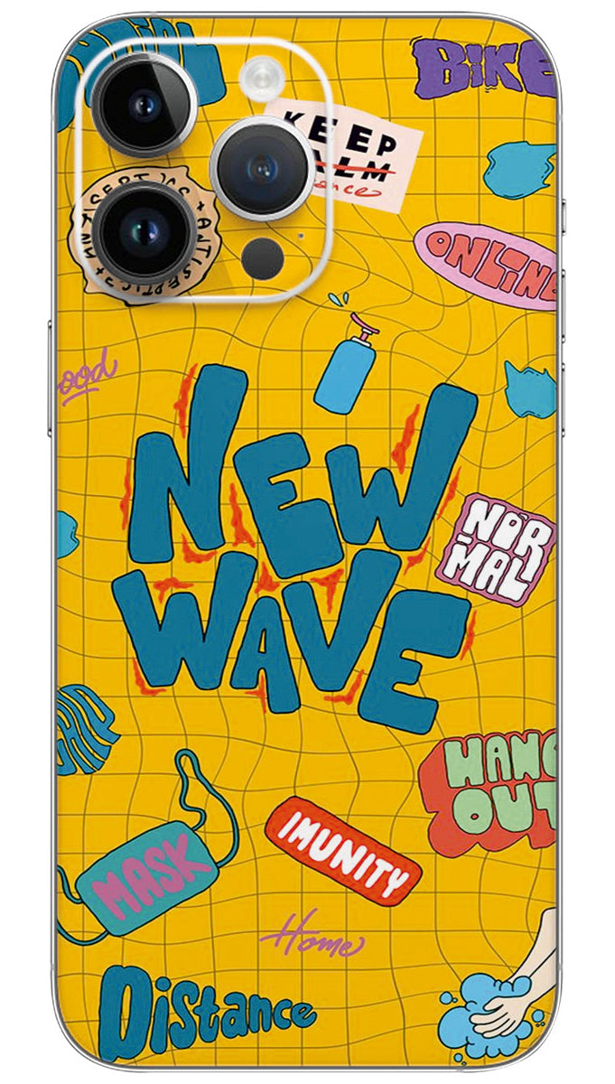 New wave quotes Mobile Skin Wrap - QUOA0106