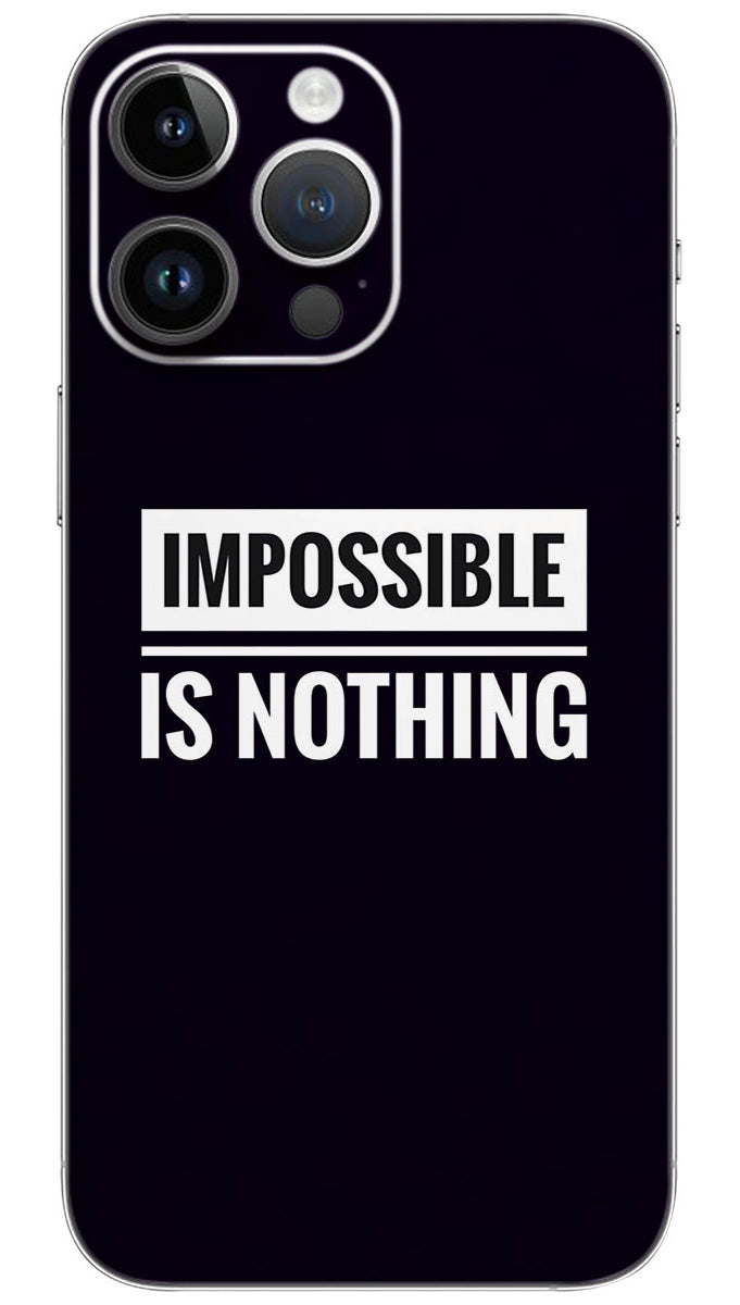 Nothing is impossible quotes Mobile Skin Wrap - QUOA0113