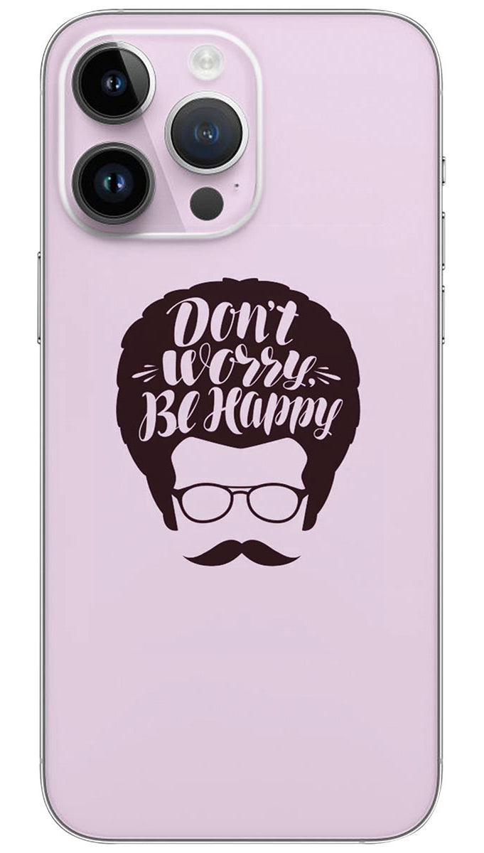 Bobby McFerrin Don't Worry, Be Happy quotes Mobile Skin Wrap - QUOA0128