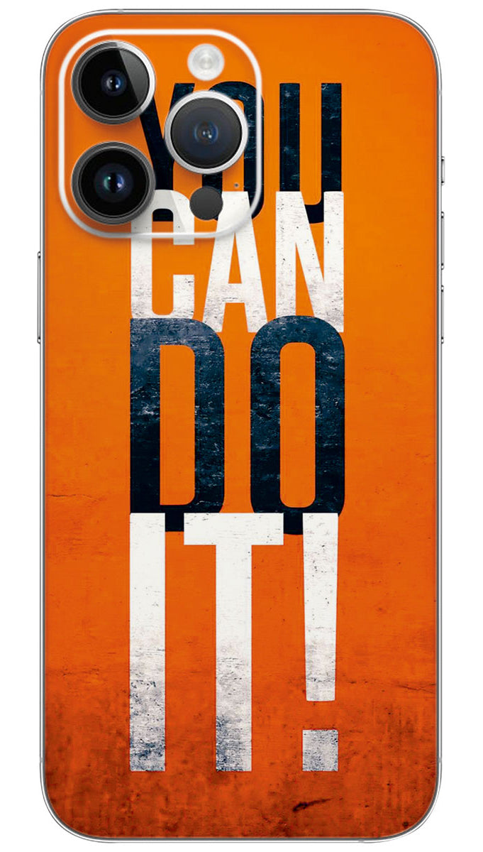 You cad do it quotes Mobile Skin Wrap - QUOA0154