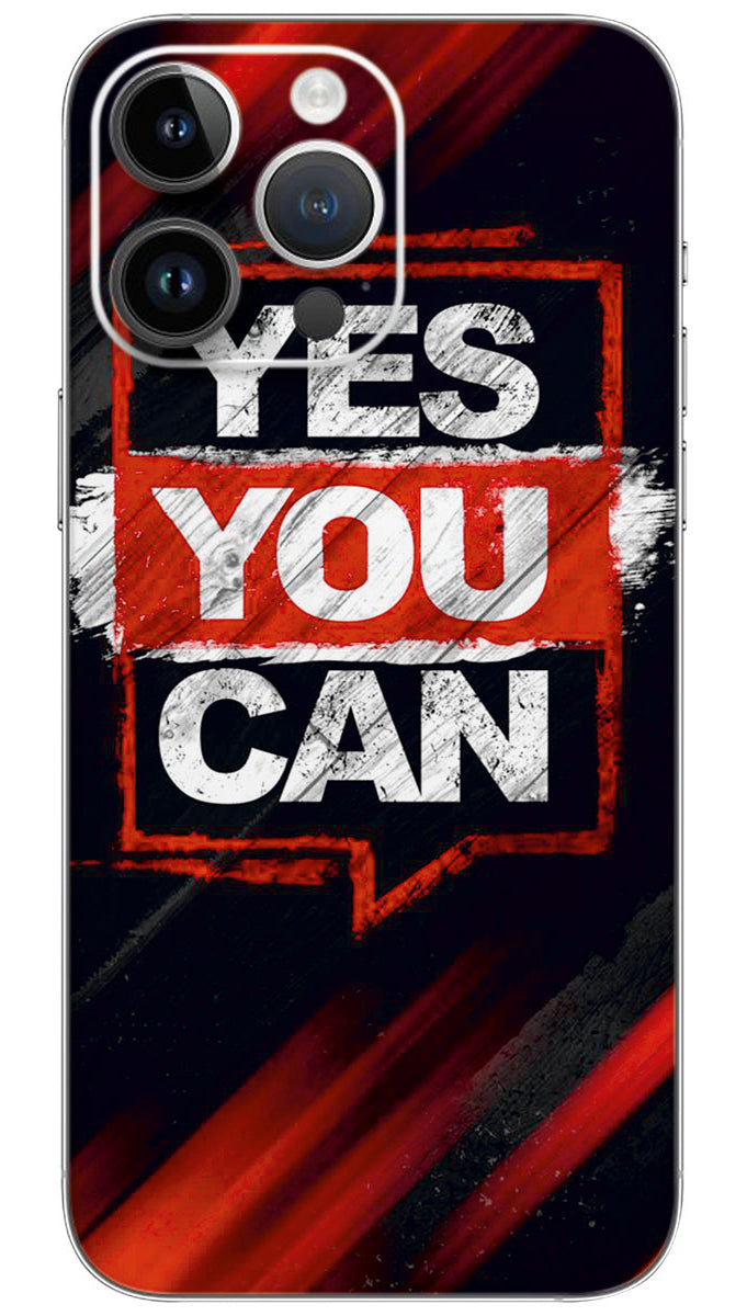 Yes you can quotes Mobile Skin Wrap - QUOA0160
