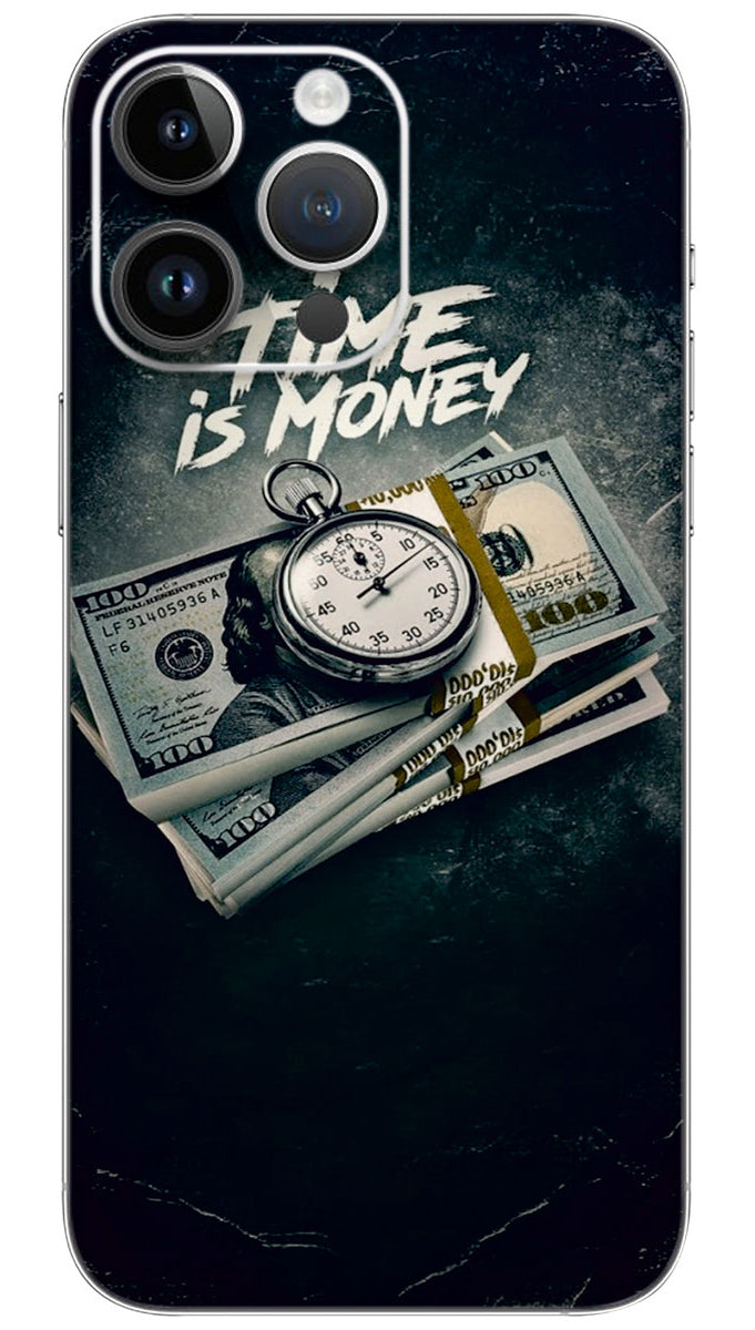 Time is money quotes Mobile Skin Wrap - QUOA0164