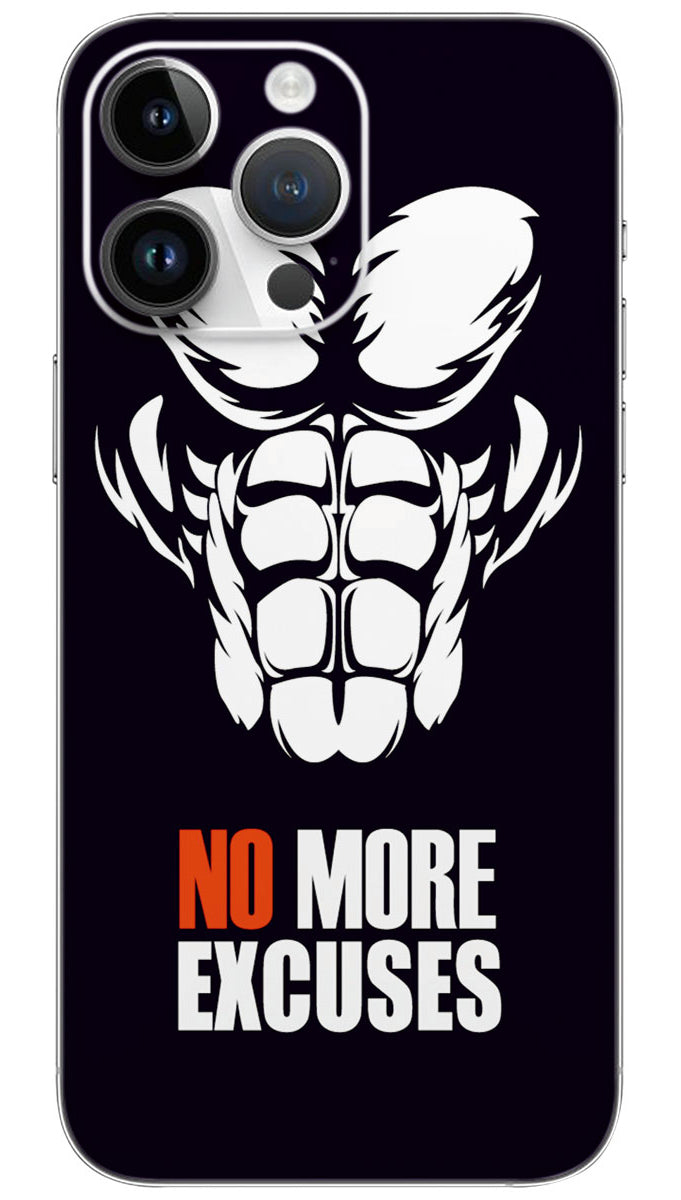 No more excuses quotes Mobile Skin Wrap - QUOA0173