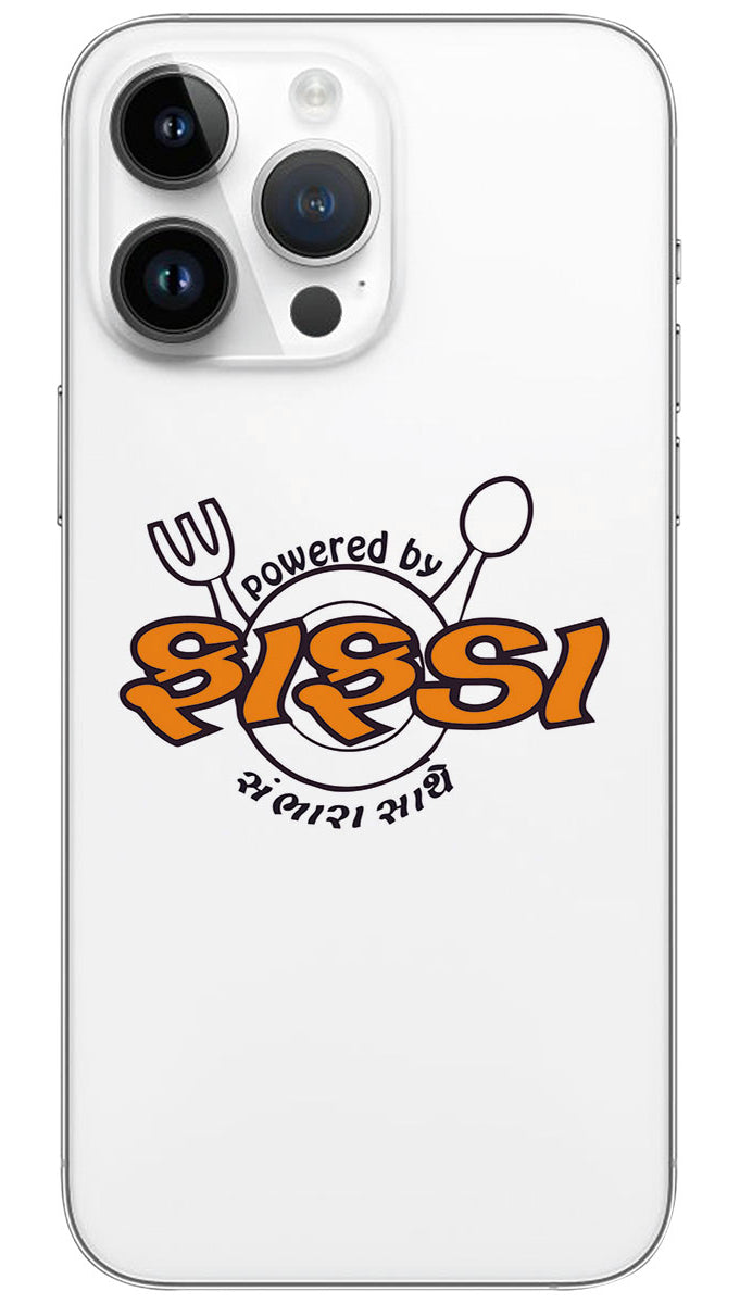 Fafda Gujarati Funky Navy quotes Mobile Skin Wrap - QUOG0021
