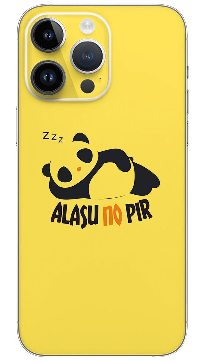 Panda alsu no pir quotes Mobile Skin Wrap - QUOG0067