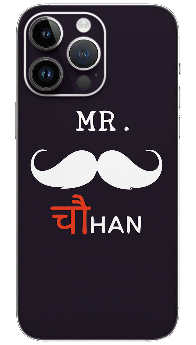 Mr. chauhan name Mobile Skin Wrap - REAS0054