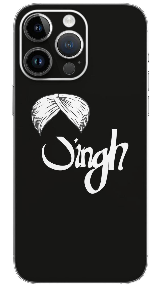 Singh sikh name Mobile Skin Wrap - REAS0060
