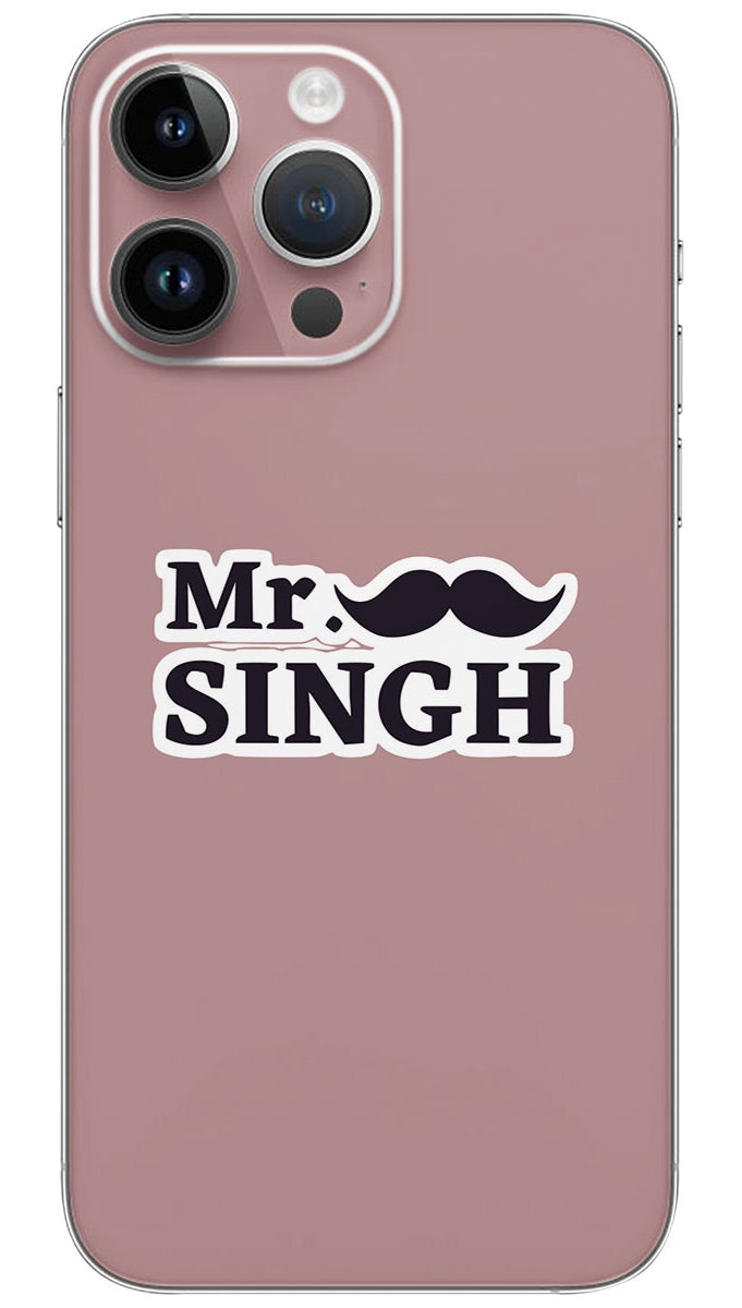Mr. singh name Mobile Skin Wrap - REAS0061