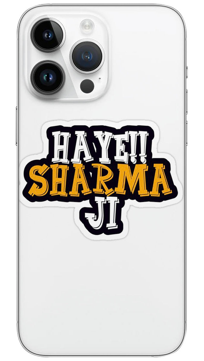 Haye sharma ji name Mobile Skin Wrap - REAS0076