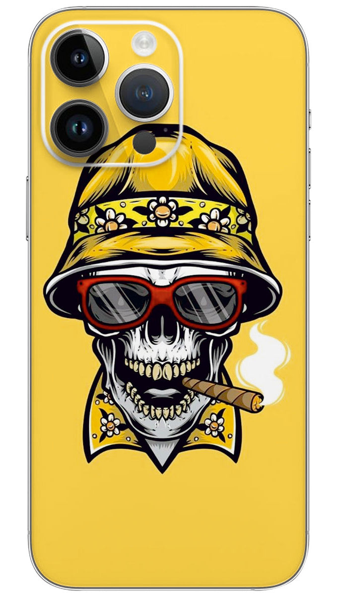 Skull smoking Mobile Skin Wrap - SKUL0010