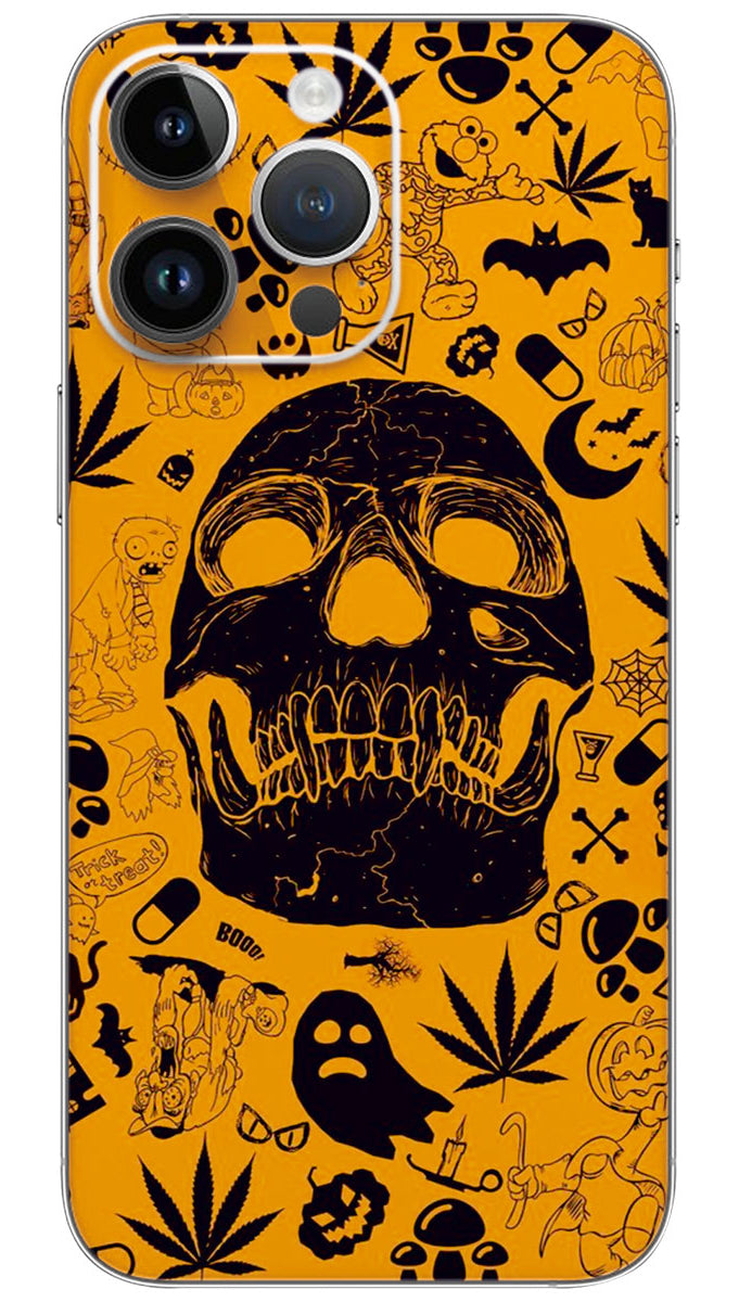 Funky Art skull Mobile Skin Wrap - SKUL0014