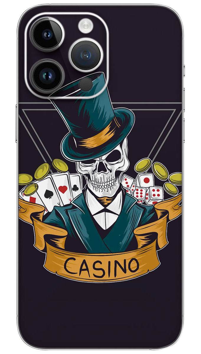 Casino skull Mobile Skin Wrap - SKUL0022