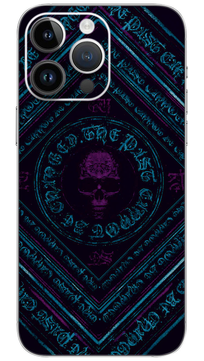 Skull background design Mobile Skin Wrap - SKUL0044