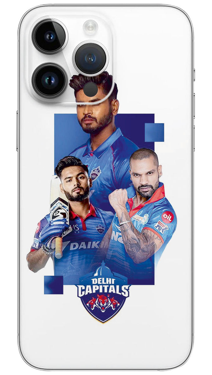 Delhi Capitals ipl cricket team Mobile Skin Wrap - SPOR0065