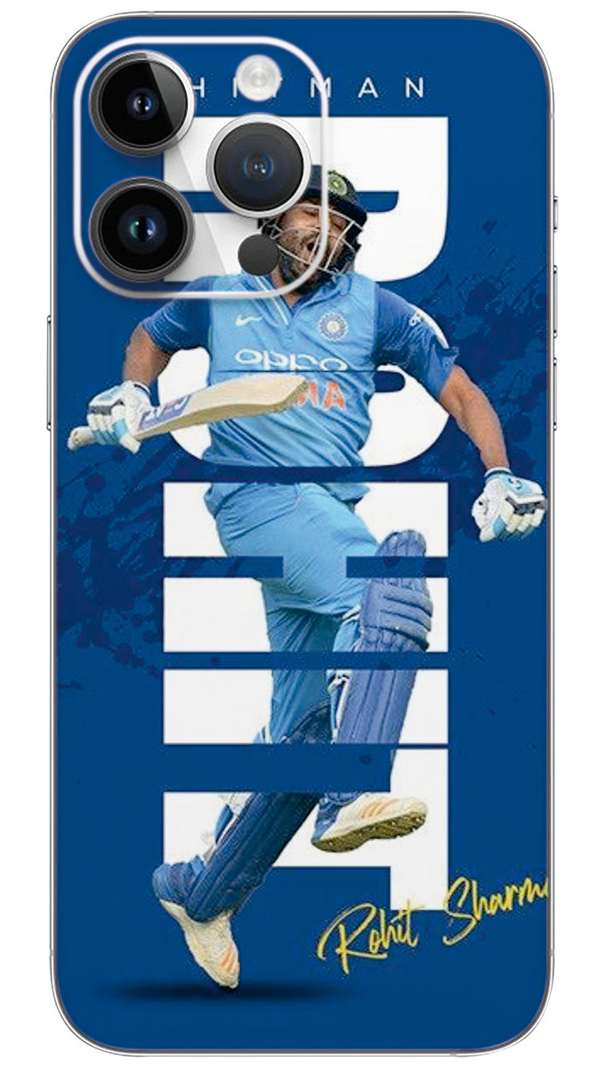 Bharat Cricket Team Player Abstract Rohit shrma Mobile Skin Wrap - SPOR0068