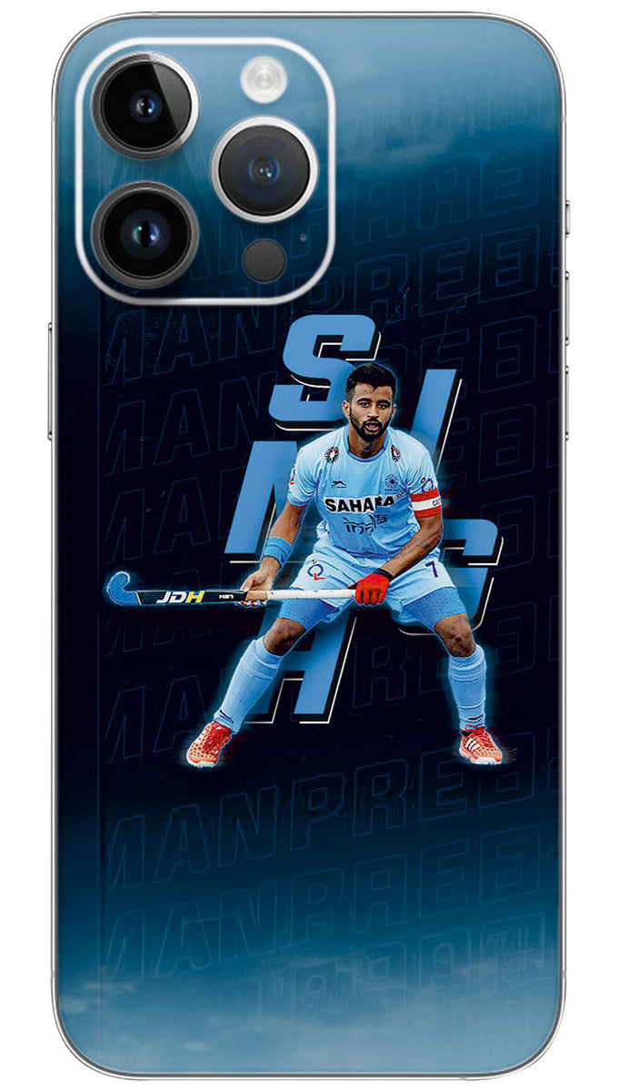 Manpreet Singh Hockey india Mobile Skin Wrap - SPOR0272