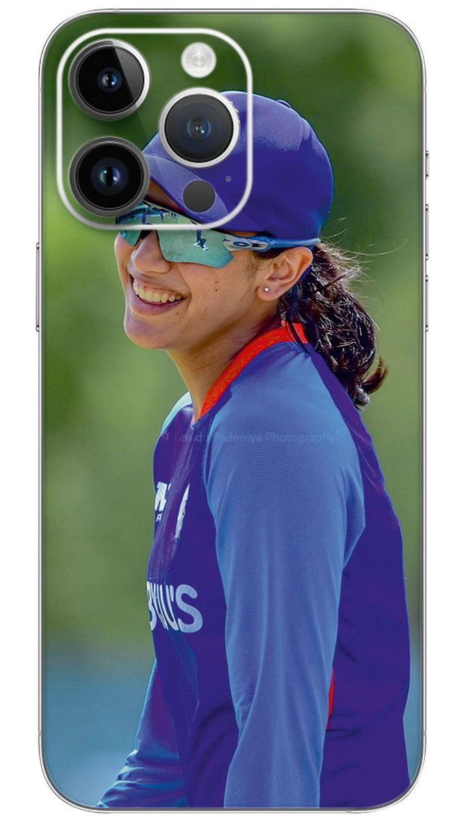 Happy Smriti Mandhana Mobile Skin Wrap - SPOR0365