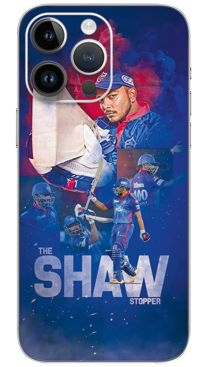 Pruthvi shaw Mobile Skin Wrap - SPOR0378