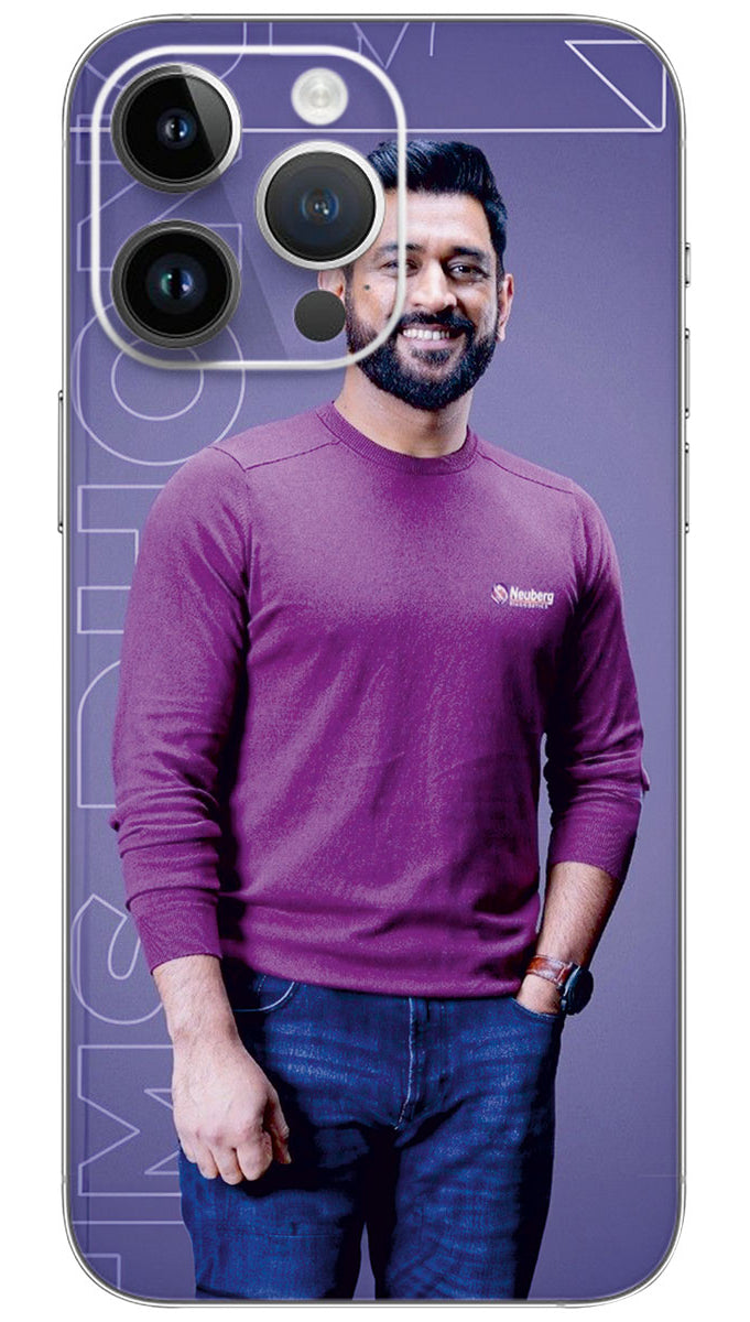 MS Dhoni Cricketer Mobile Skin Wrap - SPOR0390