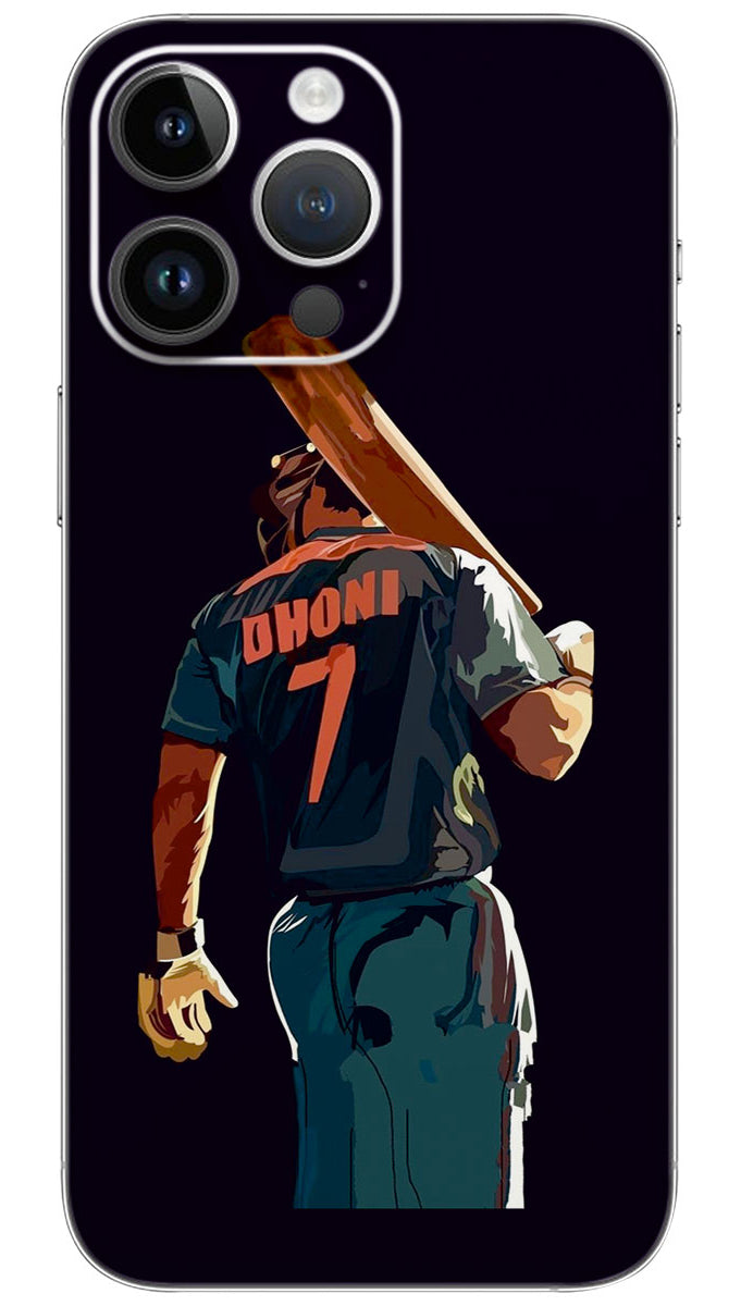 CANVAS ART MS DHONI IAMGE Mobile Skin Wrap - SPOR0419
