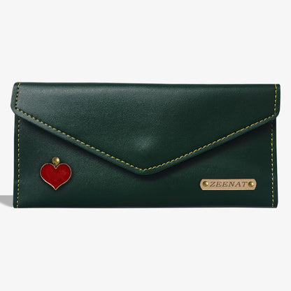 PERSONALIZED WOMEN'S WALLET - OLIVE