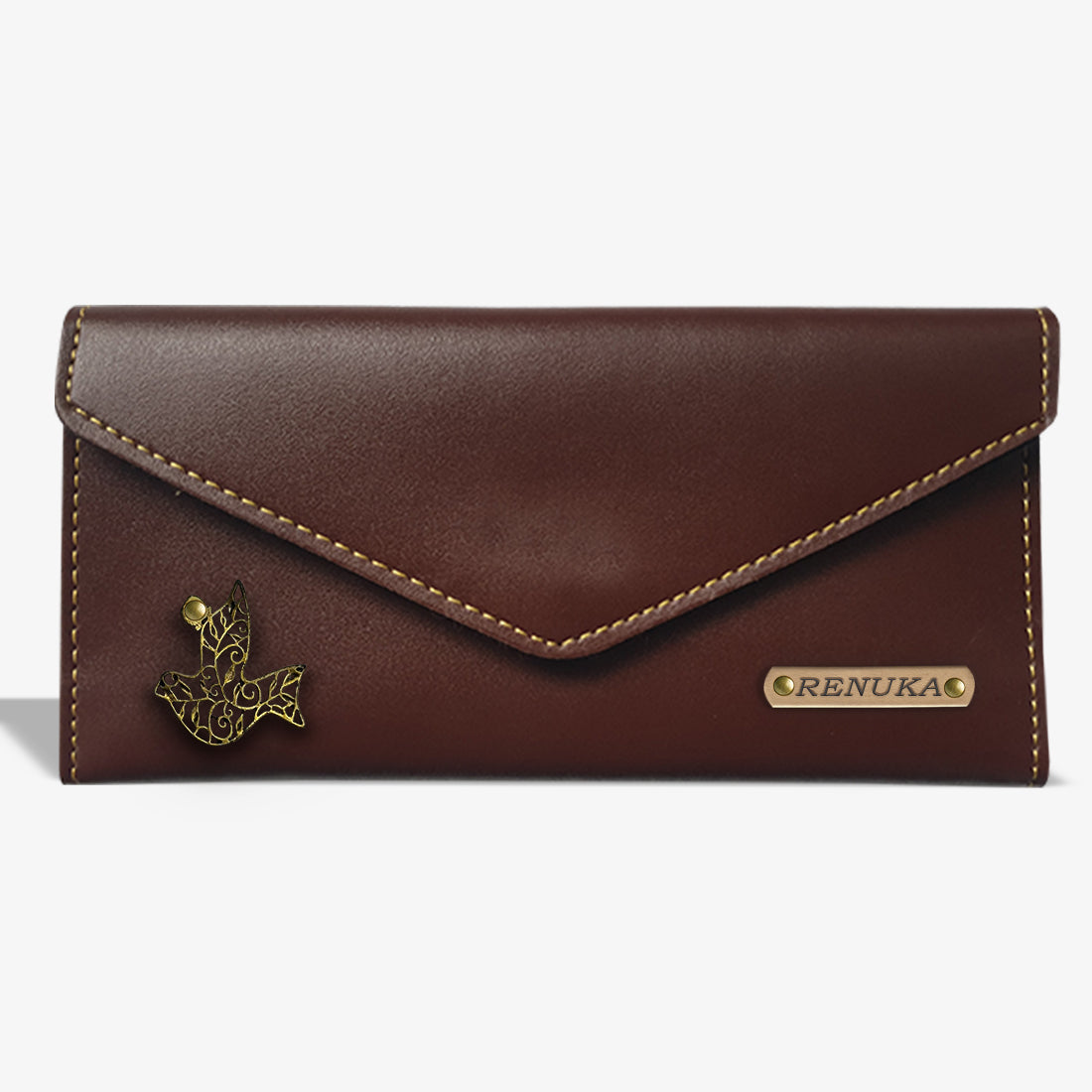 PERSONALIZED WOMEN'S WALLET - BROWN