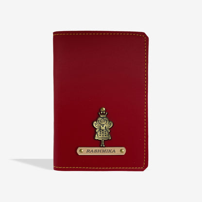 PERSONALISED PASSPORT COVER - WINE