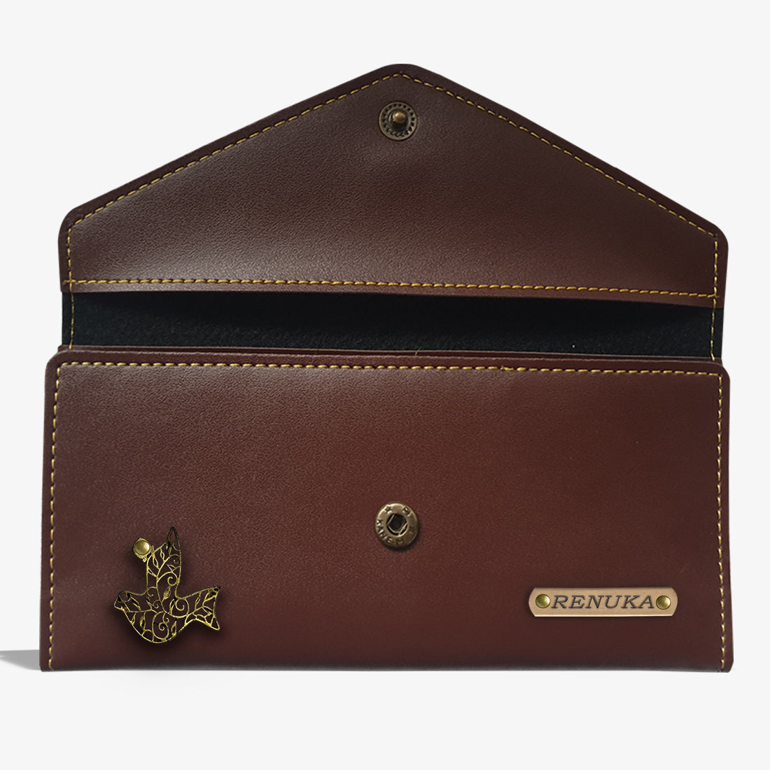 PERSONALIZED WOMEN'S WALLET - BROWN