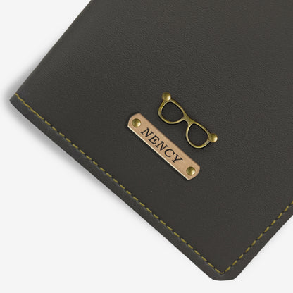 EXCLUSIVE PERSONALISED PASSPORT COVER - GRAY