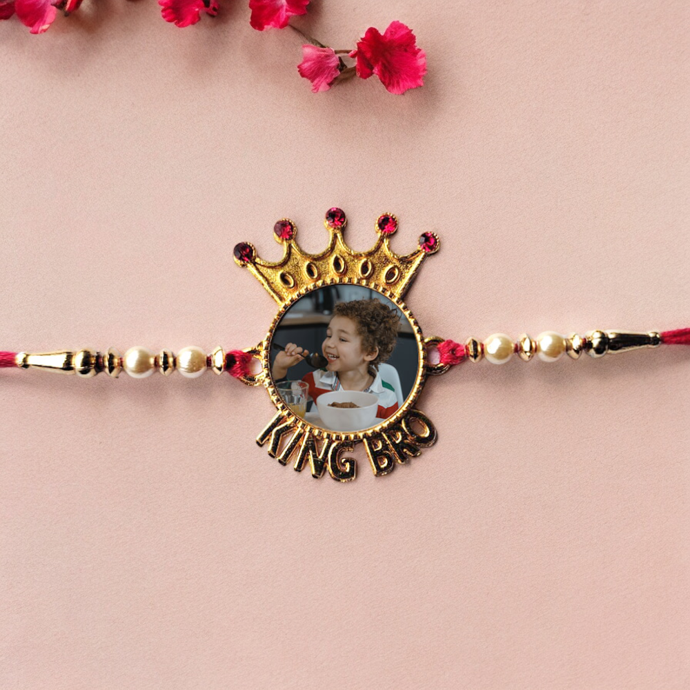 TRENDY PERSONALISED  KING BRO RAKHI