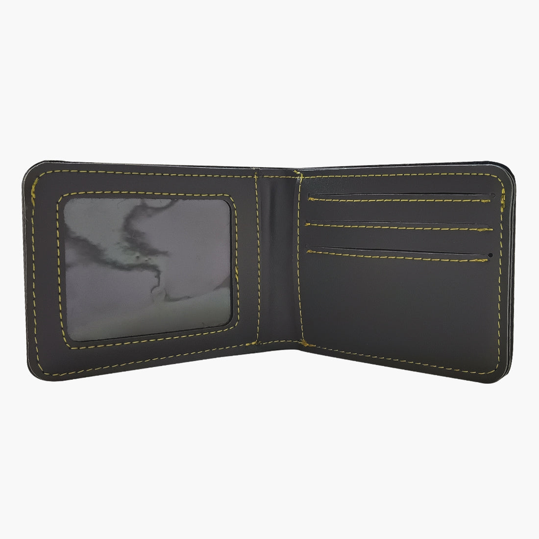 PERSONALISED MENS WALLET WITH CHARM - GRAY