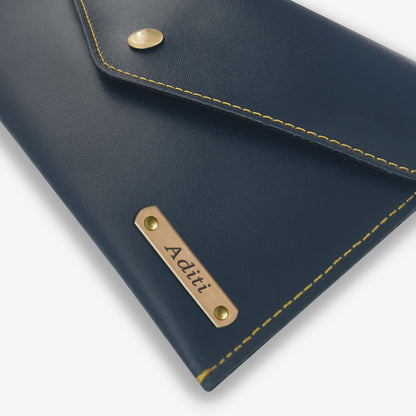 SIMPLE PERSONALISED WOMEN'S WALLET - BLUE