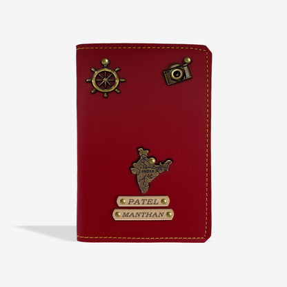 PREMIUM EXCLUSIVE PERSONALISED PASSPORT COVER - WINE