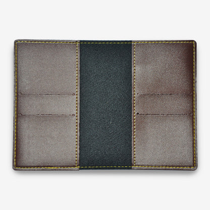 EXCLUSIVE PERSONALISED PASSPORT COVER - BROWN