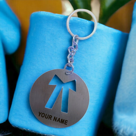 PERSONALISED METAL KEYCHAIN WITH NAME