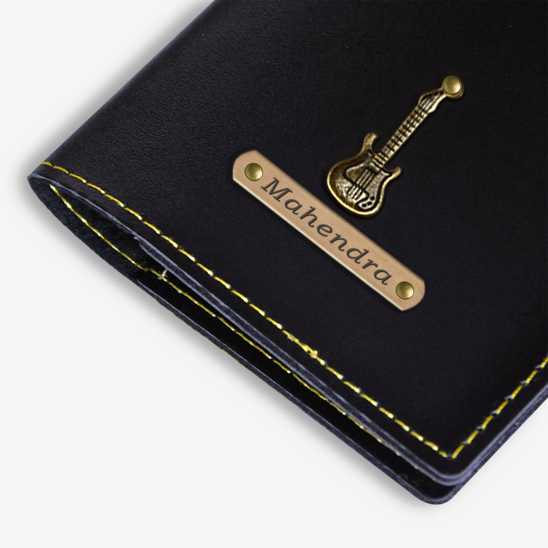 PERSONALISED PASSPORT COVER - BLACK