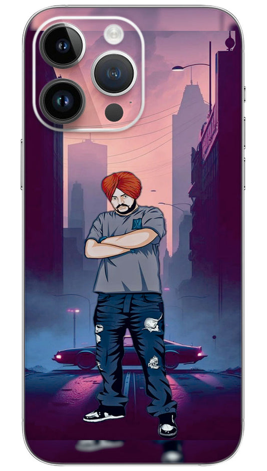 Vector Sidhu moosewala Mobile Skin Wrap  - BOLL0118