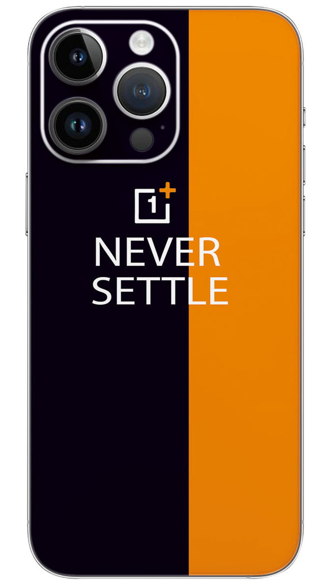 One plus theme never settle Mobile Skin Wrap  - BR0006